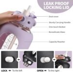 SIEROZUR 64 oz Glass Water Bottle with Straw and Handle Half Gallon Large Water Bottle with Silicone Sleeve and Time Marker Sports Water Jug Wide Mouth for Travel Gym - Image 4