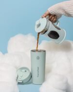 ThermoFlask Travel Coffee Tumbler with Sip-N-Lok Lid - Stainless Steel, Insulated Mug for Coffee, Tea & More - Leak-Proof & Dishwasher-Safe Design - 16 oz, Sage Green - Image 3