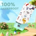 XccMe Dinosaur Kids Water Bottle With Straw Lid,14 oz Stainless Steel Travel Bottle,Double Wall Leak Proof Kids Cup,Insulated Tumbler for Toddlers,Metal Cup for School Boys Girls - Image 5