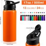 Foaincore 24 Pack Bulk Water Bottles 17 oz Aluminum Reusable Sports Bottles, Employee Appreciation Gifts for Team, Coworker, Staff, Office, Christian Charity Donation Supplies - Image 3