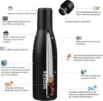 BJPKPK 17oz Insulated Water Bottles Stainless Steel Sports Water Bottles Keep Cold and Hot for Travel Dishwasher Safe,Midnight Black - Image 4