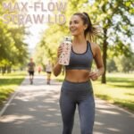 XccMe 32 oz Insulated Water Bottle with Lid,Flower Stainless Steel Water Bottl with Flip Straw and Handle,Gifts for Women Girls Teens Birthday Christmas,Leak Proof Cute Metal Water Bottle - Image 9