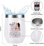 Wisedeal Bestie Stainless Steel Mug White 12 oz - Keeps Drinks Hot for About 5 Hours and Cold for Up to 12 Hours, Christmas and Birthday Gifts, Perfect for Offices and Home Use - Image 3