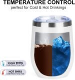 Wisedeal Bestie Stainless Steel Mug White 12 oz - Keeps Drinks Hot for About 5 Hours and Cold for Up to 12 Hours, Christmas and Birthday Gifts, Perfect for Offices and Home Use - Image 4