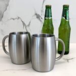 CHILLOUT LIFE Stainless Steel Insulated Coffee Mugs Set of 2 (14oz) – Double Wall Coffee Cups with Spill Resistant Lid & Strong Handle, Shatterproof Cups for Cold Drinks and Hot Beverages - Image 4