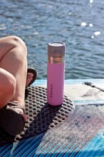 Stanley Quick Flip GO Water Bottle 24 oz | Push Button Lid | Leakproof and Packable for Travel and Sports | Insulated Stainless Steel | BPA-Free | Mist - Image 6