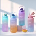 EITMOW 64 oz Large Capacity Water Bottle with Motivational Time Markers and Straw, Portable, Leakproof, BPA Free for Fitness, Gym and Outdoor Sports. (Purple) - Image 6