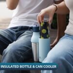 Stainless Steel Water Bottle with Straw, Insulated, Reusable Metal Travel Bottle with Bottom Removable Cup, BPA Free, Leak Proof, Dawn - Image 3