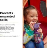 Klean Kanteen 12 oz Classic Kid's Water Bottle with Flip Seal Sport Cap & Straw - 100% Leakproof Cap - Durable Stainless Steel Material - Lightweight & Easy-Grip - BPA-Free - Dino Skates - Image 4