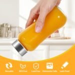 Danmu Glass Juice Bottles with Lids 6 oz,Juicing Bottles Reusable Glass,100% Leakproof,Glass Bottles for Juicing,Water,Kombucha,Milk,Milkshake,Coffee 6 Pack - Image 5