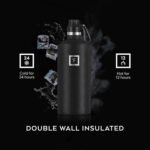 IRON °FLASK Camping & Hiking Hydration Flask with Spout, BPA-Free Insulated Stainless Steel Sports Water Bottle - 64 oz Blue Waves - Image 5