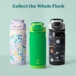 Reduce Hydrate Pro Kids 14oz Stainless Steel Insulated Water Bottle w/Straw – Spill Proof Tumbler for Kids – 30 Hour Cold Retention – Dishwasher Safe Leak-Proof Design - Jurassic Space - Image 6