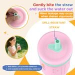 Tronco 12 oz Glass Sippy Cup for Kids & Toddlers | Mason Jar Smoothie Cups with Spill-Proof Silicone Straws, Non-Slip Silicone Sleeves & Lids, BPA-Free Snack Cups, Dishwasher Safe - Image 7