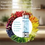 Hydrogen Water Bottle, 2025 SPE/PEM Technology 3Min to 2200PPB Hydrogen Water Bottle Generator, 460ml Portable Hydrogen Water Bottles for Home, Office, Travel and Fitness Drinking - Image 4