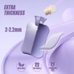 FORICOM Extra Large Hot Water Bottles for Pain Relief.2packs,2L Hot Water Bag for Back Pain, Heating Pad 2Liter, Hot and Cold Therapy.Bpa Free. - Image 3