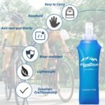 Hongdouo 2 Packs Soft Flask, 17oz/500ml TPU Collapsible Soft Water Bottle for Hydration Pack, Running Vest, BPA-Free Folding Water Bottles for Hiking Cycling Climbing Running Outdoor Sports - Image 5