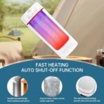 Travel Electric Kettle Portable 304 Stainless Steel LED Display Temperature Adjustable BPA Free Child Lock Mini Kettle,Small Hot Water Boiler Auto Shut-Off - Image 5