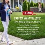 THERMOS FUNTAINER 16 Ounce Stainless Steel Vacuum Insulated Bottle with Wide Spout Lid, Sonic - Image 7