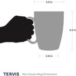 Tervis Kelly Ventura - Eucalyptus Made in USA Double Walled Insulated Tumbler Travel Cup Keeps Drinks Cold & Hot, 16oz Mug with Handle, Classic - Image 5