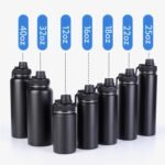 PCSCER Wide Mouth Insulated Sports Water Bottle,Double wall Stainless Steel Vacuum flask with Leakproof Lid (Black, 32 Ounces) - Image 3