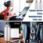 CHENGU 10 Pcs Aluminum Water Bottle 20 oz Reusable Bottles Lightweight Leak Proof Aluminum Sports Travel Bottles with Twist Cap Buckle for Gym, Hiking, Cycling, Camping, Fishing - Image 4