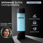 Nixcer Hydrogen Pro Water Bottle – 8000PPB H2, SPE/PEM, OLED Display, Dual Mode (5/10 Min), USB-C Rechargeable – Portable Hydrogen Generator for Wellness, Recovery, Gym & Gift (Black) - Image 5