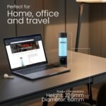 Nixcer Hydrogen Pro Water Bottle – 8000PPB H2, SPE/PEM, OLED Display, Dual Mode (5/10 Min), USB-C Rechargeable – Portable Hydrogen Generator for Wellness, Recovery, Gym & Gift (Black) - Image 6