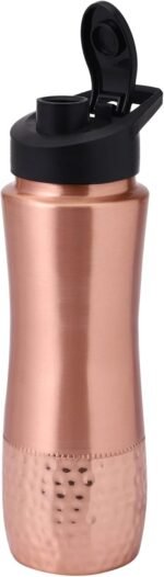 Pure Copper Water Bottle with Sipper, 900 Ml Capacity (30.4 US Fl Ounce) For Ayurveda Health Benefits - Image 3