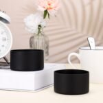 Honeydak 3 Pieces Silicone Sleeve Bottom Base Accessories for 16 oz Spray Bottles Anti Slip Cosmetic Spray Bottom Cover Washable Rubber Bottom Base for 12 to 24 oz Water Bottles (Black) - Image 3