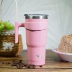 Konokyo 20 oz Tumbler with Handle and 2 Straw 2 Lid, Insulated Water Bottle Stainless Steel Vacuum Cup Reusable Travel Mug,Army Green - Image 6