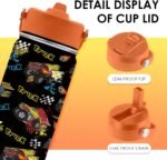 Truck Gifts for Kids - 16 Oz Kids Water Bottle with Straw Lid, Stainless Steel Insulated Tumbler, Leak Proof, BPA-Free, for Girls, School, Travel - Truck Lovers Children Birthday Gifts Cups(1pc) - Image 5