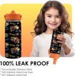 Truck Gifts for Kids - 16 Oz Kids Water Bottle with Straw Lid, Stainless Steel Insulated Tumbler, Leak Proof, BPA-Free, for Girls, School, Travel - Truck Lovers Children Birthday Gifts Cups(1pc) - Image 6