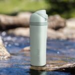 JINLING 24oz Insulated Stainless Steel Water Bottle with Straw for Sports and Travel, BPA-Free Sports Water Bottle (20oz light pink) - Image 3