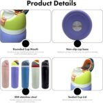 JINLING 24oz Insulated Stainless Steel Water Bottle with Straw for Sports and Travel, BPA-Free Sports Water Bottle (20oz light pink) - Image 8