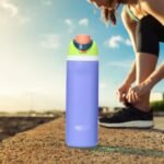 JINLING 24oz Insulated Stainless Steel Water Bottle with Straw for Sports and Travel, BPA-Free Sports Water Bottle (20oz light pink) - Image 10