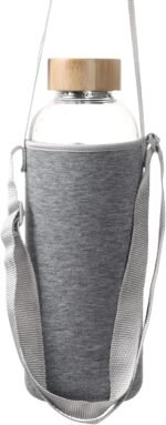 Ttifangix Glass Water Bottle 64 Oz with Time Markers, Wide Mouth Bamboo Lid, Neoprene Sleeve, Bpa Free, Leakproof, Reusable - Image 6