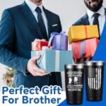 DOEARTE Gifts for Brother - Brother Gifts from Sister - Christmas Gift for Brothers Adult - Fathers Day, Birthday Gifts for Brothers - 20oz Tumbler - Image 3