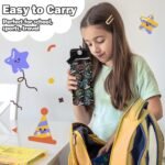 ROVOZAR Game Water Bottle - 16oz Game Controller Stainless Steel Water Bottle with Straw - Funny Gamer Insulated Cup for Boys - Gaming Kids Tumbler for School, Sports, Travel - Image 8