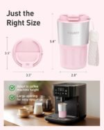 TOURIT 16 oz Travel Coffee Mug Spill-Proof, Insulated Stainless Steel Coffee Mug with Lid & Silicone Sea, Double Wall Vacuum Travel Coffee Tumblers, Cup Holder Friendly Reusable Thermos-Black - Image 6