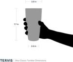 Tervis Clear & Colorful Lidded Made in USA Double Walled Insulated Tumbler Travel Cup Keeps Drinks Cold & Hot, 24oz, Clear Lid, 1 Count (Pack of 1) - Image 6