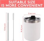 Deitybless 8 Pack 12 Oz Stainless Steel Skinny Tumbler with Splash Proof Lid, Vacuum Insulated Double Wall Thermal Cup, Outdoor Unbreakable Travel Slim Bottle for Hot Cold Drinks - Image 4