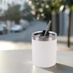 Deitybless 8 Pack 12 Oz Stainless Steel Skinny Tumbler with Splash Proof Lid, Vacuum Insulated Double Wall Thermal Cup, Outdoor Unbreakable Travel Slim Bottle for Hot Cold Drinks - Image 5