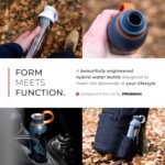 Promixx FORM Water Bottle - Premium Large Water Bottles for Hydration, Infusions and Supplements - Lifetime Durability, Leakproof Water Bottle BPA Free - 26oz / 760ml (Midnight Blue) - Image 4