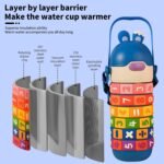 Yenergy 15 oz Kids Math Learning Water Bottle, Educational Thermos with Straw, 316 Stainless Steel Liner, Carrying Strap, Leak-Proof, Fun, Sensory, Puzzle Kid's Birthday Gift (Blue) - Image 4