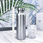 Vacuum Insulated Stainless Steel Water Bottle Insulated Water Bottle Wide Mouth Insulated Metal Bottle for Cold Drinks I BPA-Free Bottle for Travel (25oz) - Image 3
