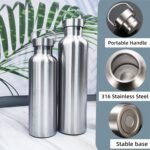 Vacuum Insulated Stainless Steel Water Bottle Insulated Water Bottle Wide Mouth Insulated Metal Bottle for Cold Drinks I BPA-Free Bottle for Travel (25oz) - Image 4