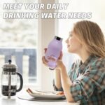 16oz Insulated Coffee Bottle - Vacuum Sealed Stainless Steel Thermos with Leakproof Lock Lid - 36 H Iced Tumbler for Travel One-Handed Operation - Image 7