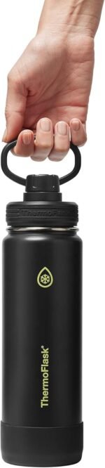 ThermoFlask 24 oz Double Wall Vacuum Insulated Stainless Steel Water Bottle with Spout Lid, Shadow Glow - Image 4