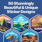 LET'S WANDER World Explorer Adventure Water Bottle with 50 Waterproof Stickers - 32oz Leakproof Insulated Stainless Steel with Straw - Travel Goal Gift Bottle (White) - Image 3