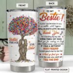 SANDJEST Best Friend Tumbler 20oz Besties Gifts for Women BFF Soul Sister Bestie Stainless Steel Insulated Tumblers Coffee Travel Mug Cup Friendship Gift for Birthday Christmas - Image 3